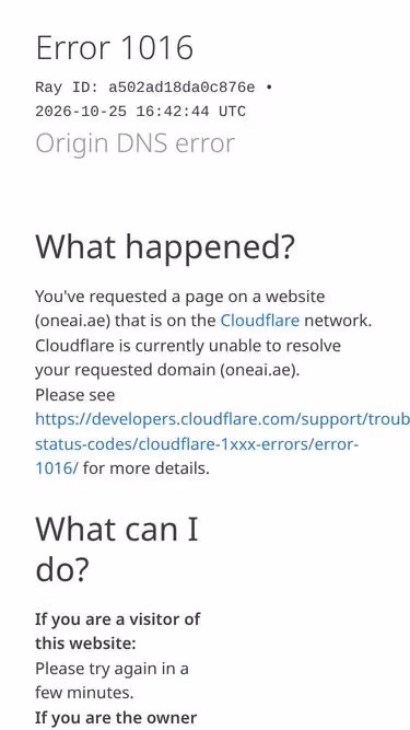 Screenshot of oneai.ae