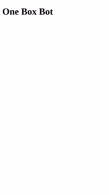 Screenshot of onebox.bot