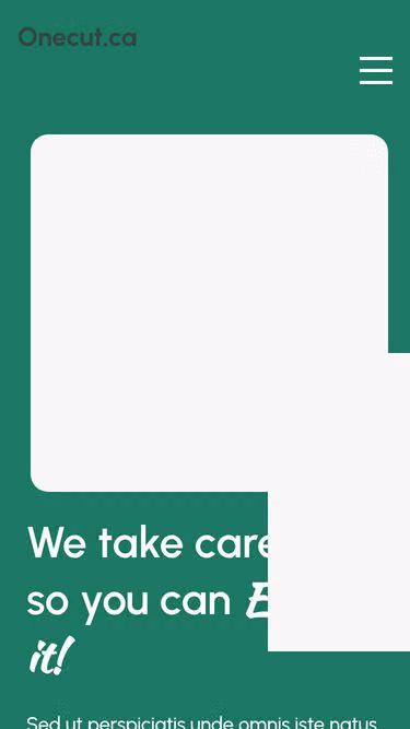 Screenshot of onecut.ca