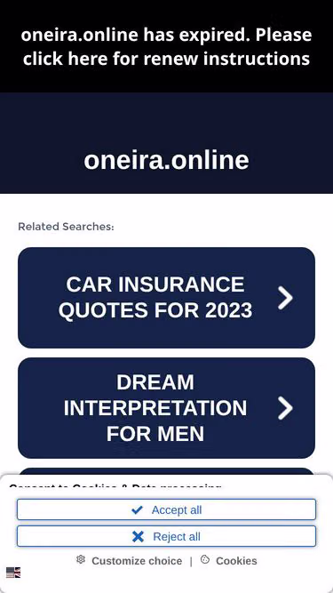 Screenshot of oneira.online