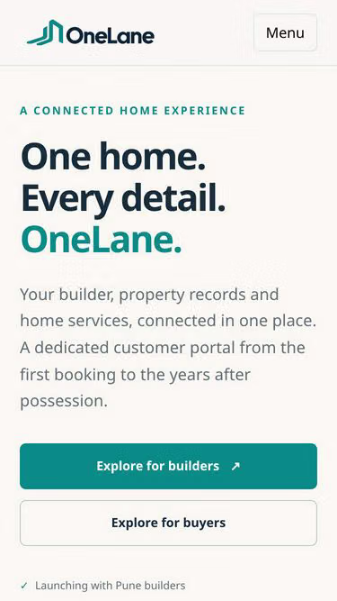 Screenshot of onelane.in