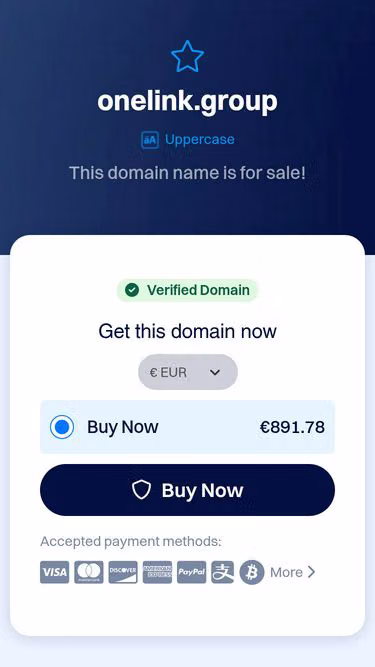 Screenshot of onelink.group