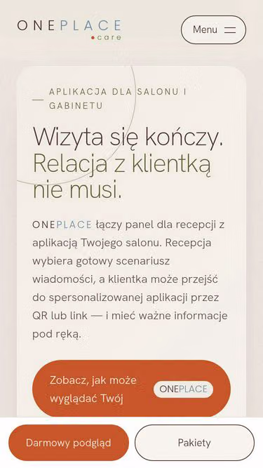 Screenshot of oneplace.bio