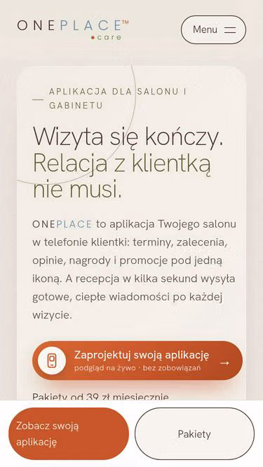 Screenshot of oneplace.care