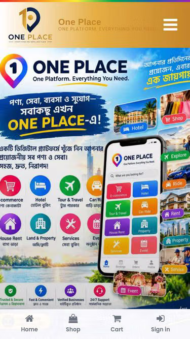Screenshot of oneplace.ltd
