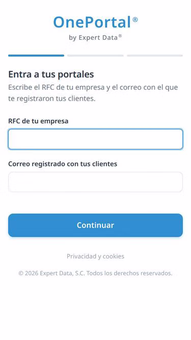 Screenshot of oneportal.mx
