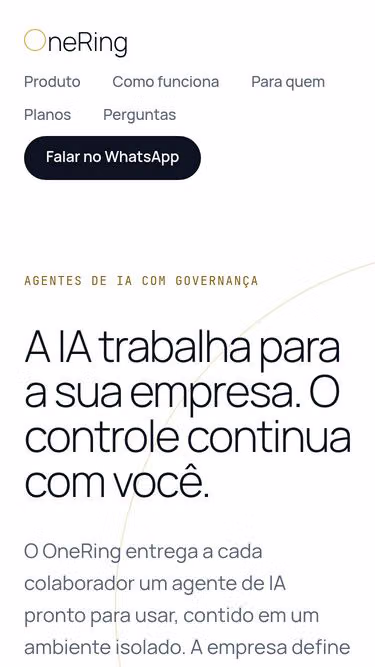 Screenshot of onering.com.br