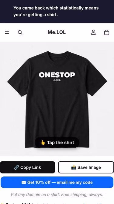 Screenshot of onestop.lol