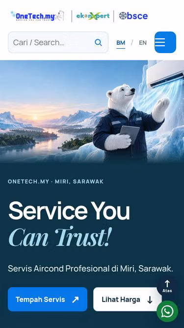 Screenshot of onetech.my
