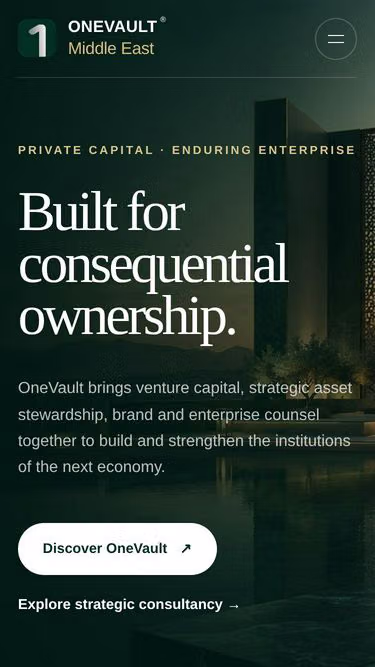 Screenshot of onevault.me