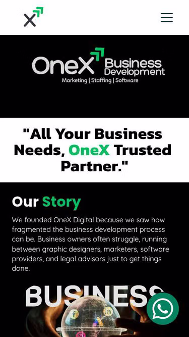 Screenshot of onex.business