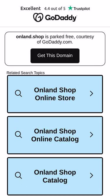 Screenshot of onland.shop