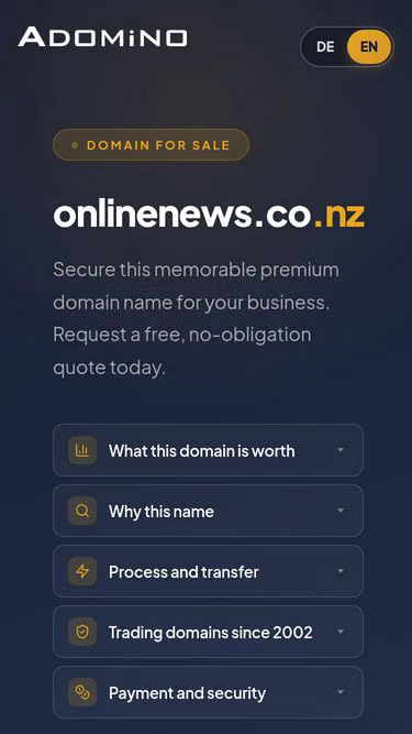 Screenshot of onlinenews.co.nz