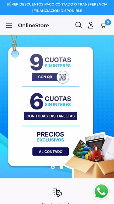 Screenshot of onlinestore.com.ar