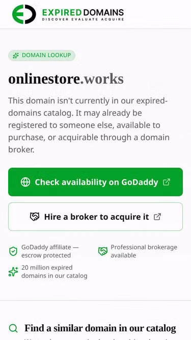 Screenshot of onlinestore.works