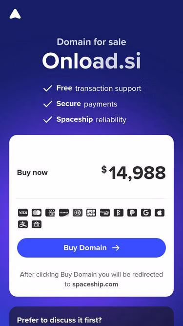 Screenshot of onload.si