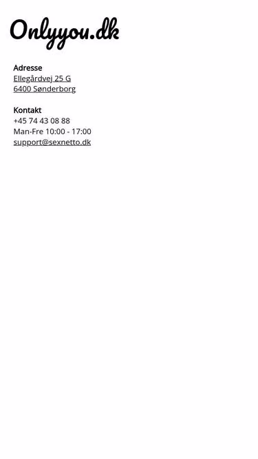 Screenshot of onlyyou.dk