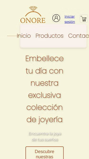 Screenshot of onore.com.co