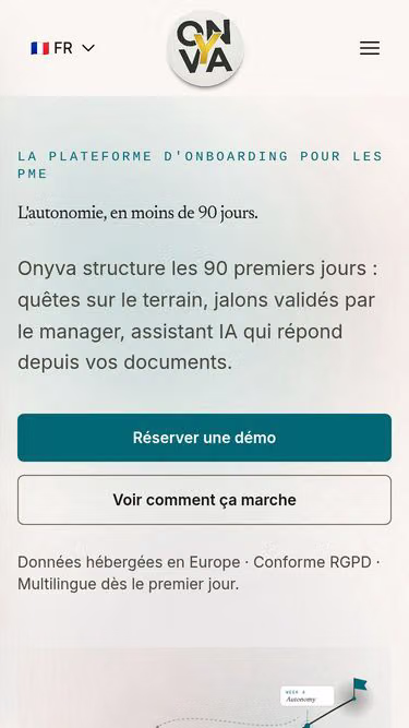 Screenshot of onyva.io