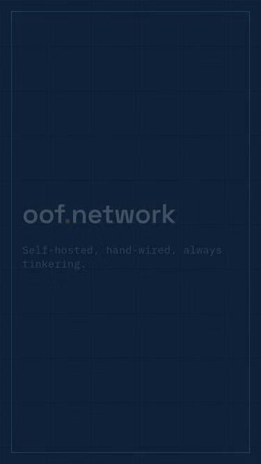 Screenshot of oof.network