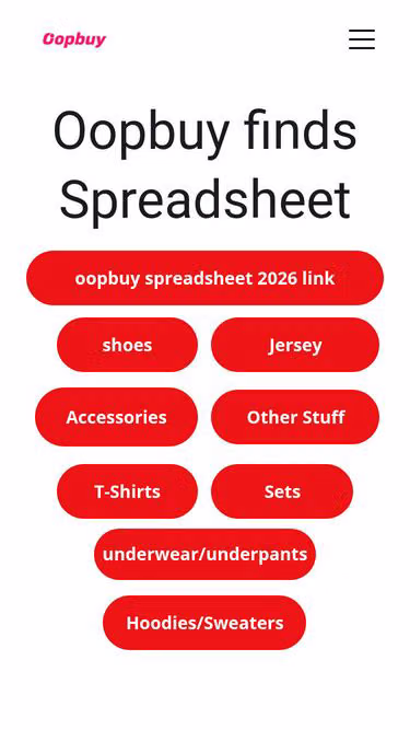 Screenshot of oopbuyspreadsheet.quest