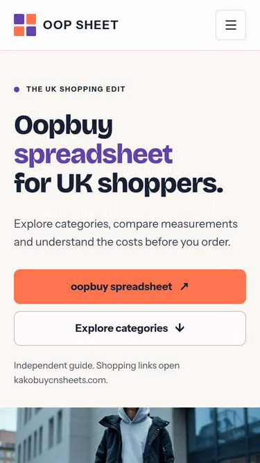Screenshot of oopsheet.co.uk