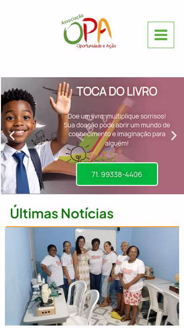 Screenshot of opa.org.br