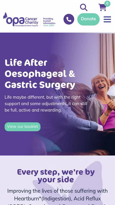 Screenshot of opa.org.uk
