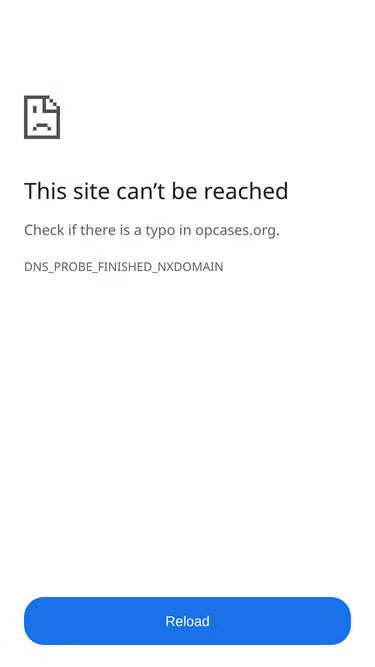 Screenshot of opcases.org