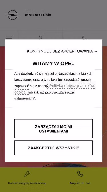 Screenshot of opel.lubin.pl