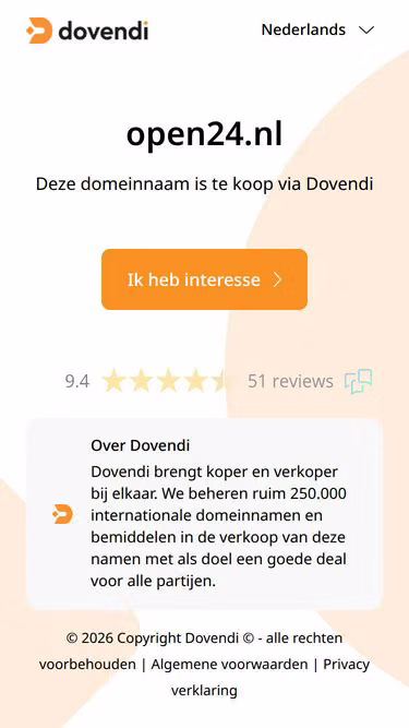 Screenshot of open24.nl