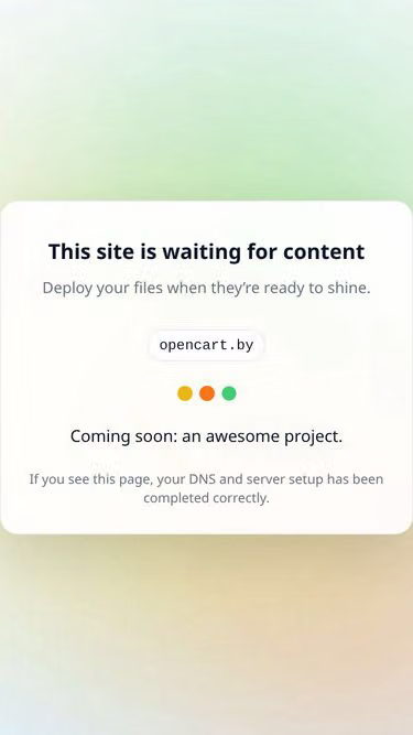 Screenshot of opencart.by