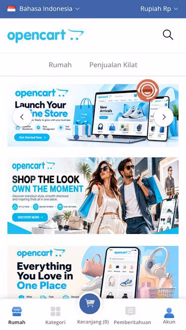 Screenshot of opencart.im