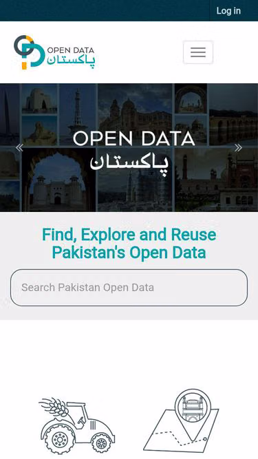 Screenshot of opendata.com.pk