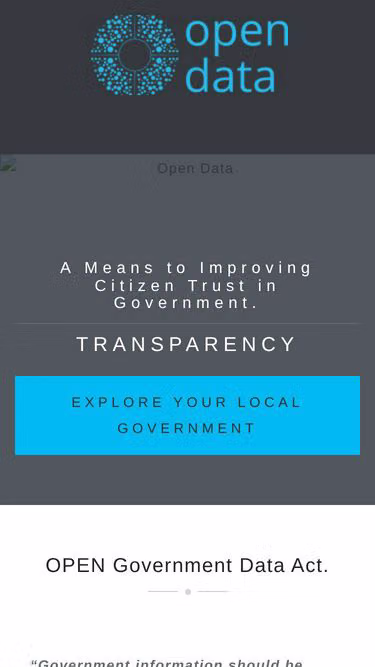 Screenshot of opendata.info