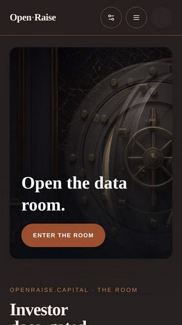 Screenshot of openraise.app