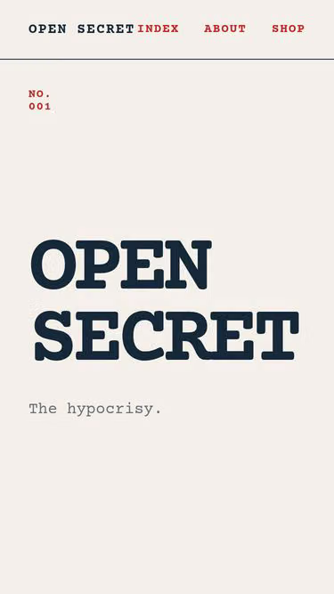 Screenshot of opensecret.haus