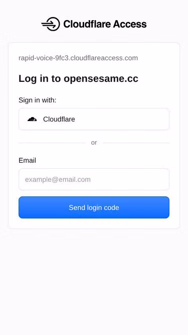 Screenshot of opensesame.cc
