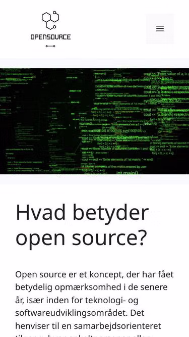 Screenshot of opensource.dk