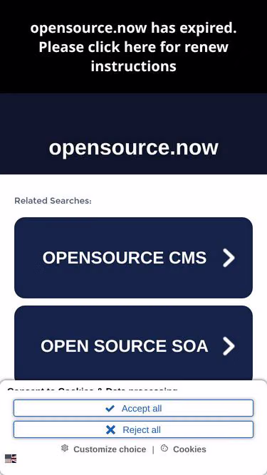 Screenshot of opensource.now