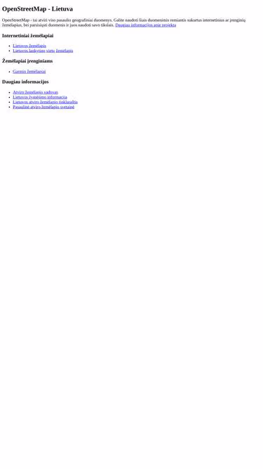 Screenshot of openstreetmap.lt