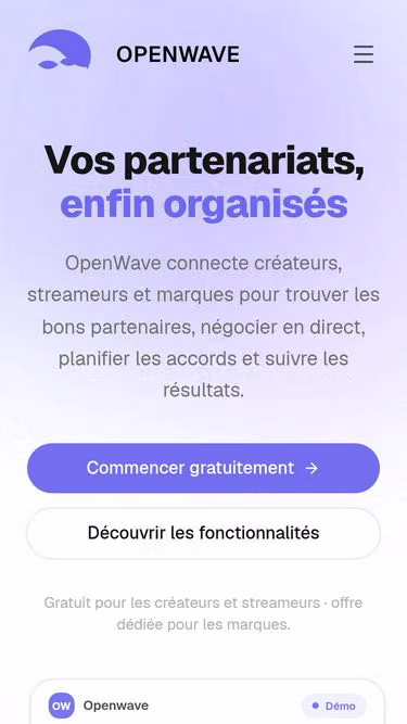 Screenshot of openwave.be