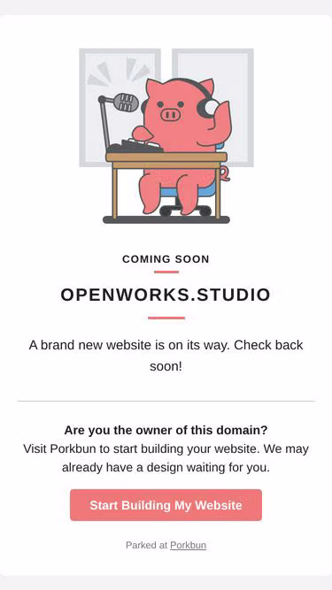 Screenshot of openworks.studio