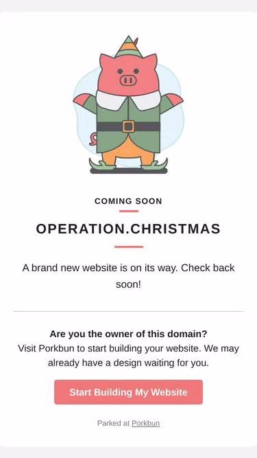 Screenshot of operation.christmas