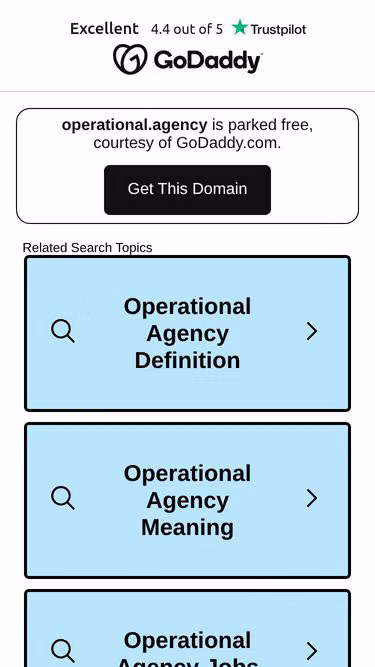 Screenshot of operational.agency