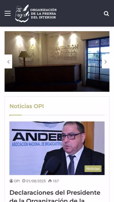 Screenshot of opi.org.uy