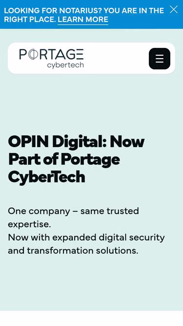 Screenshot of opin.ca