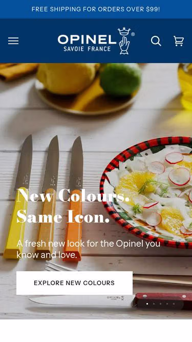 Screenshot of opinel.co.nz