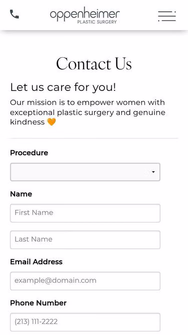 Screenshot of opp.care