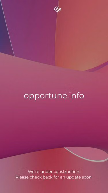 Screenshot of opportune.info